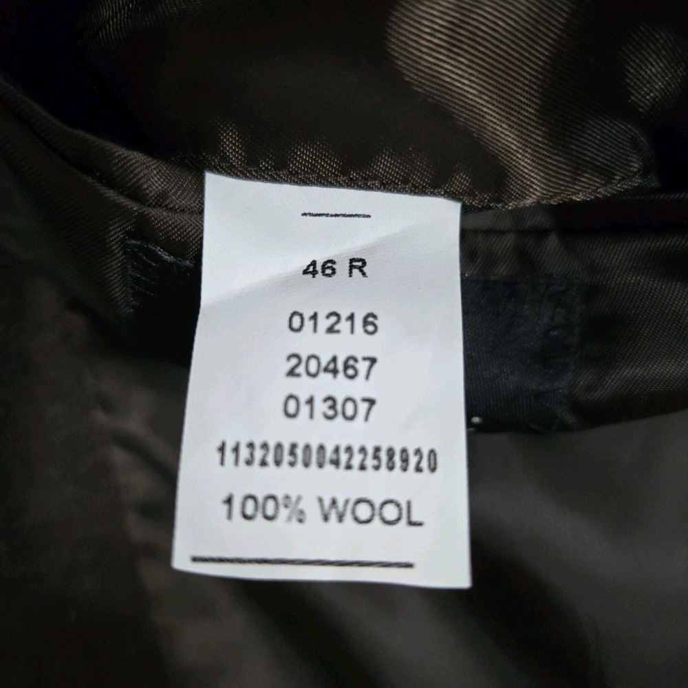 Jos A Bank 100% Wool Tweed Herringbone‎ 46R Blazer Sport Coat  Jacket Brown - Picture 4 of 10